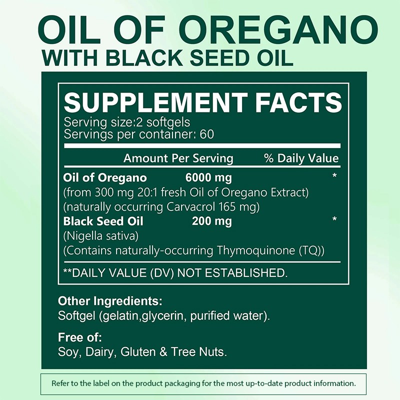 Oil of Oregano Softgels Factory - OEM Clean Antimicrobial Herbal