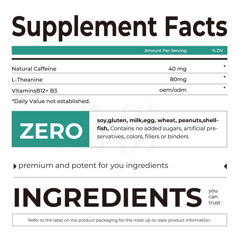 Energy Mints Supplier - Caffeine L-Theanine Brain Focus