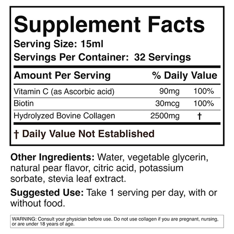 Hydrolyzed Collagen Manufacturer - 2500mg Bovine Biotin Joint