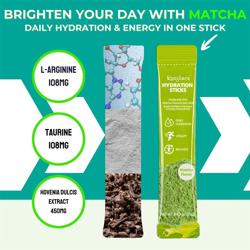 Matcha Jelly Stick Supplier - Hydration Vitality Wellness