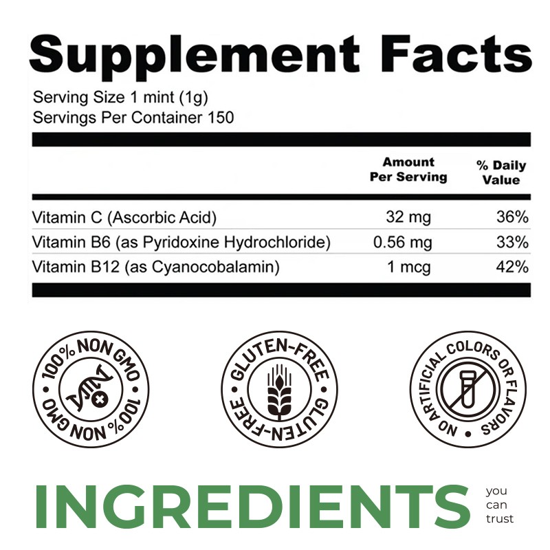 Energy Mints Manufacturer - Immunity Vitality Caffeine Mint