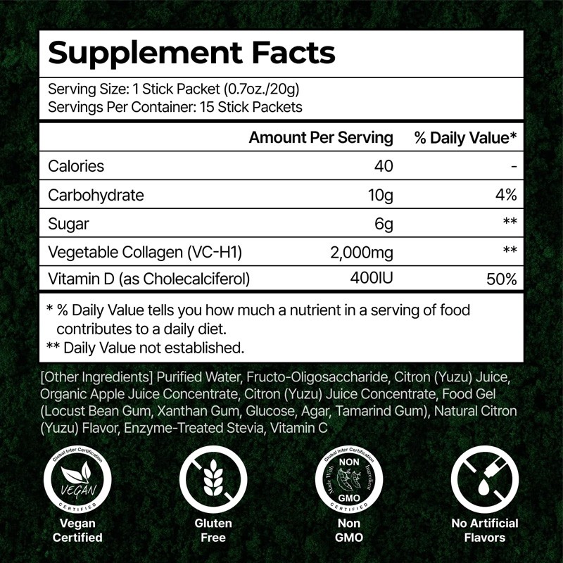 Vegan Collagen Jelly Factory - D3 Bone Health Wrinkle Reduce