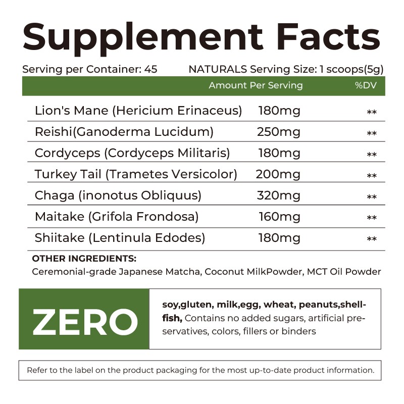 Mushroom Matcha Supplier - Ceremonial 7 Mushrooms MCT Oil