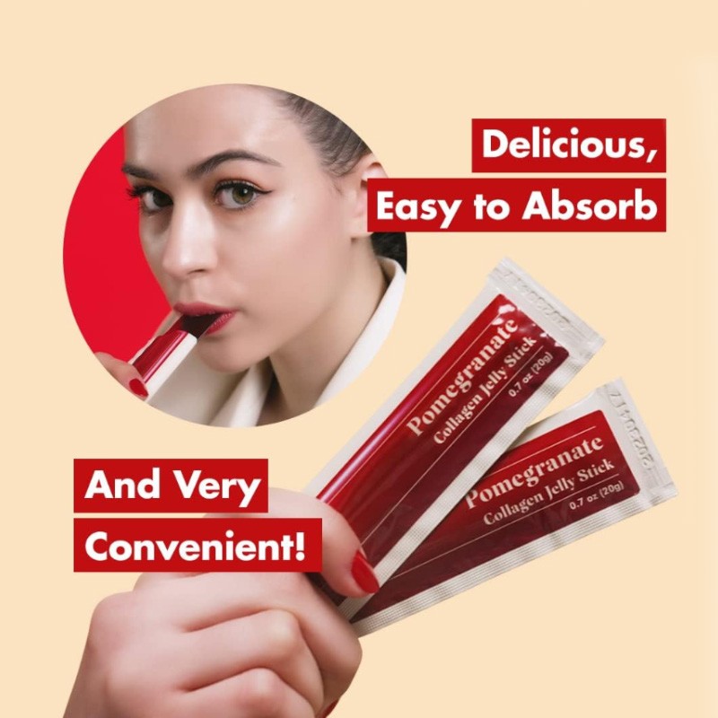 Slimming Jelly Stick Factory - OEM Pomegranate Marine Collagen