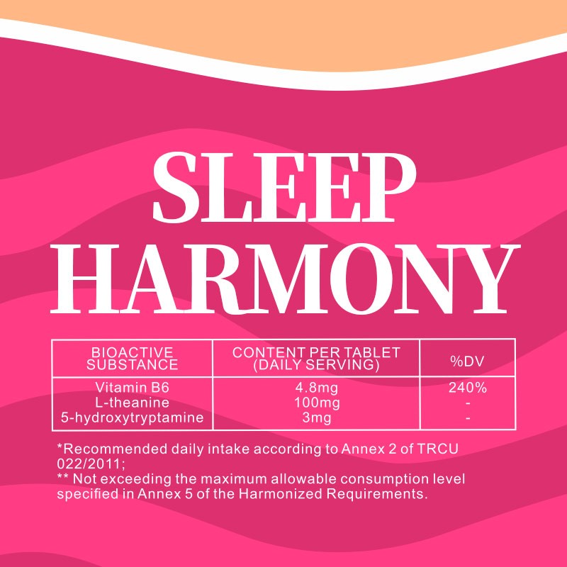 Stress Relief Tablets Factory - L-Theanine Vitamin B6 Sleep