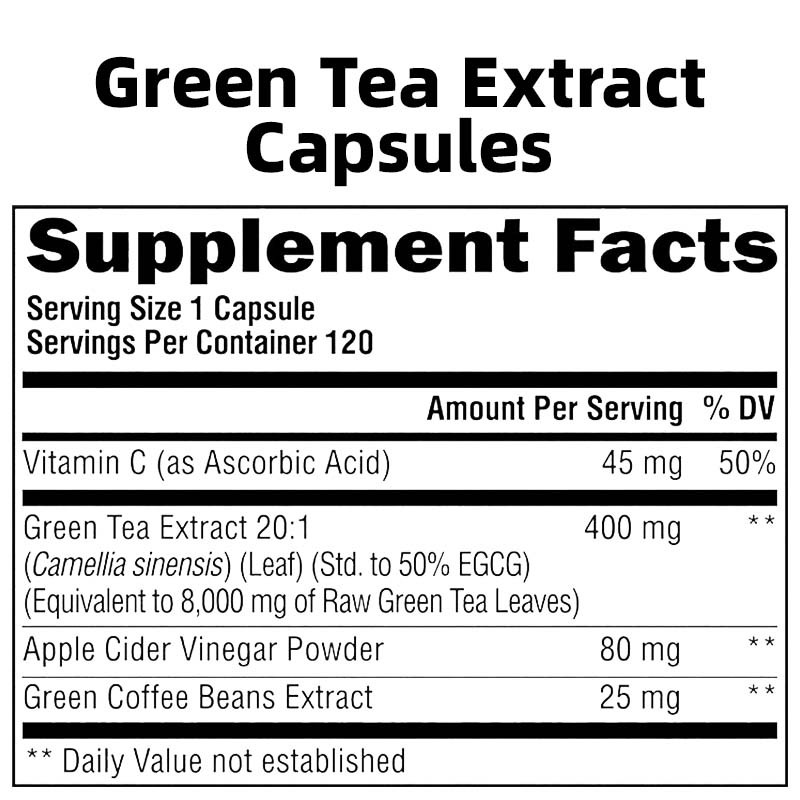 Green Tea Capsules Manufacturer - Organic Slimming Supplement