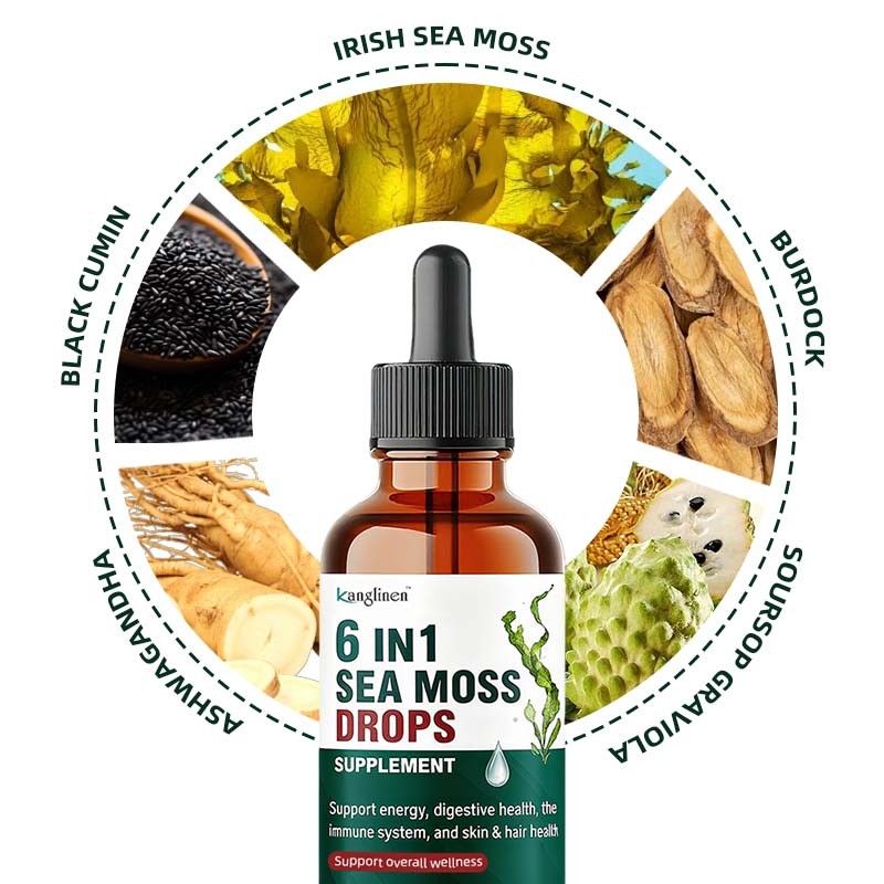 Sea Moss Drops Manufacturer - 6 in 1 Organic Immune Digestive