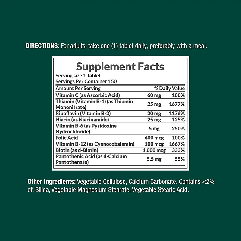 B-Complex Tablets Manufacturer - Immune Nerve Cellular Energy