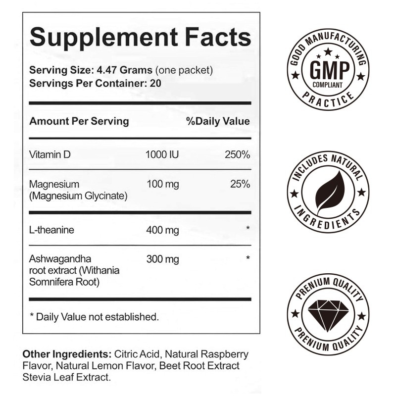 Magnesium Powder Manufacturer - Calm Glycinate Ashwagandha Blend