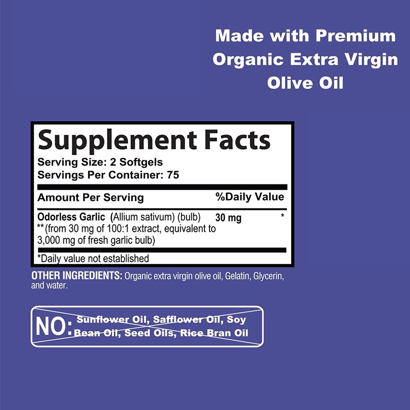 Garlic Oil Softgels Manufacturer - Direct Factory Dietary Supplement