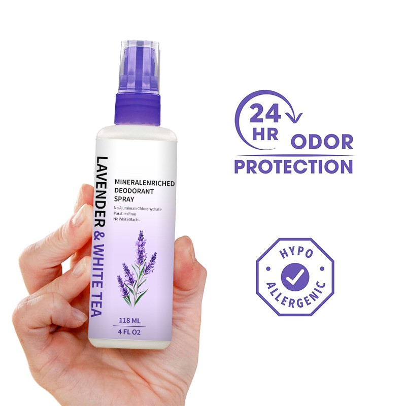 Deodorant Spray Supplier - Private Label Mineral Enriched Spray
