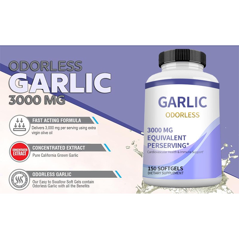 Garlic Oil Softgels Manufacturer - Direct Factory Dietary Supplement