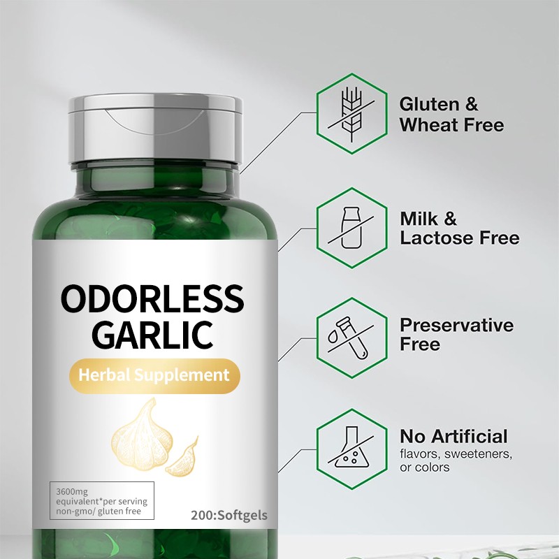 Garlic Oil Softgels Factory - Dietary Supplement Soft Capsules