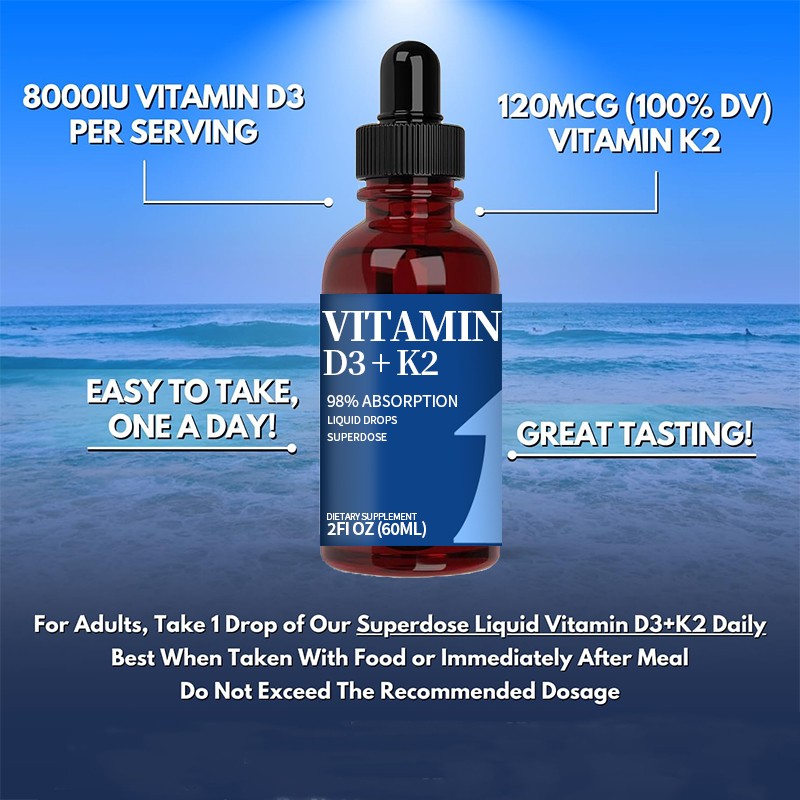 Vitamin D3 K2 Drops Manufacturer - OEM Low MOQ 1000 Units
