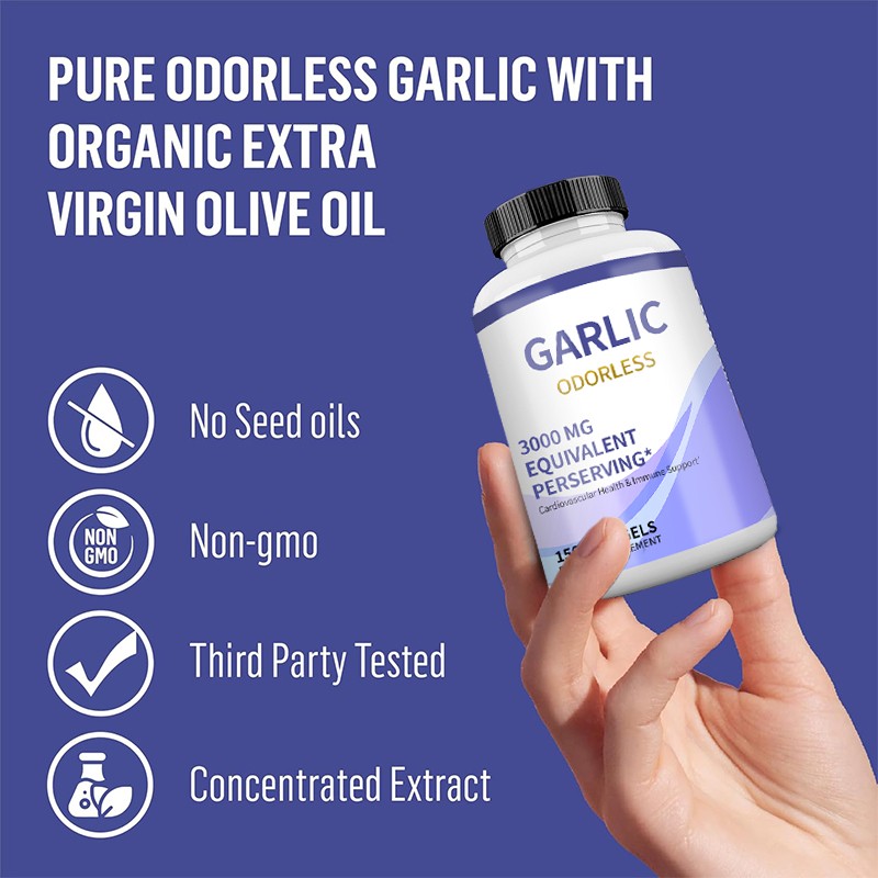 Garlic Oil Softgels Manufacturer - Direct Factory Dietary Supplement