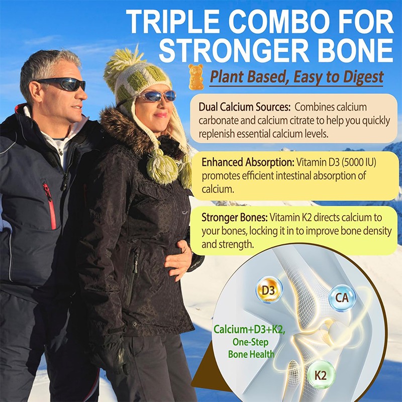 Vitamin Gummy Factory - Low Sugar D3 K2 Bone Health Supplement