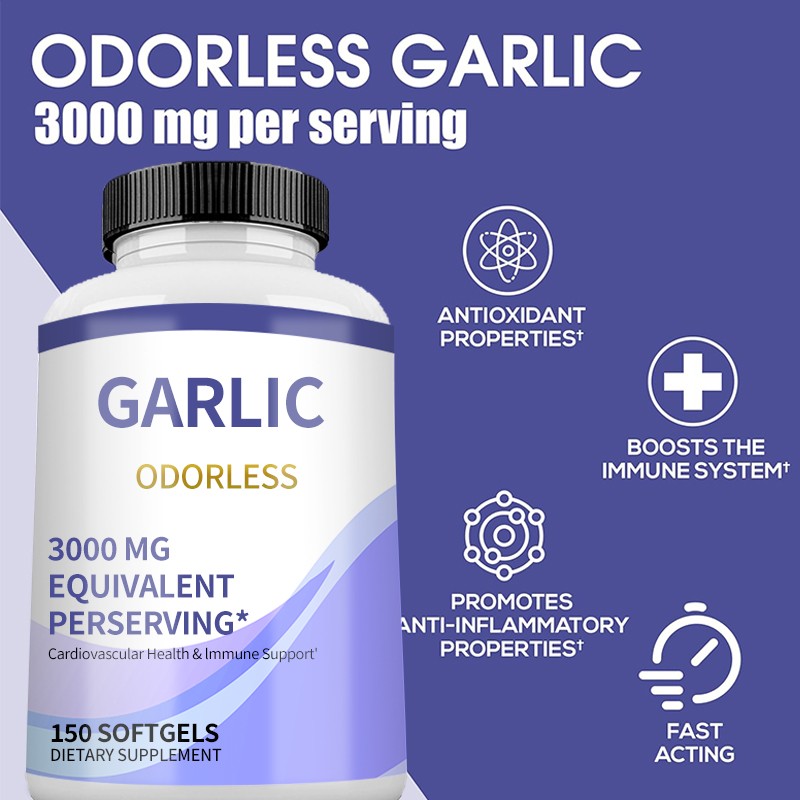Garlic Oil Softgels Manufacturer - Direct Factory Dietary Supplement