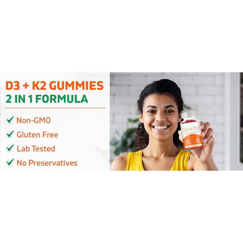 Vitamin D3 K2 Gummies Supplier - OEM Bone Health Supplement