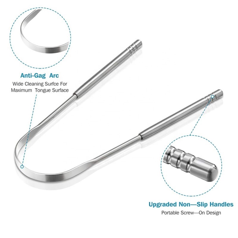 Tongue Scraper Supplier - Stainless Steel Set 2 Pack