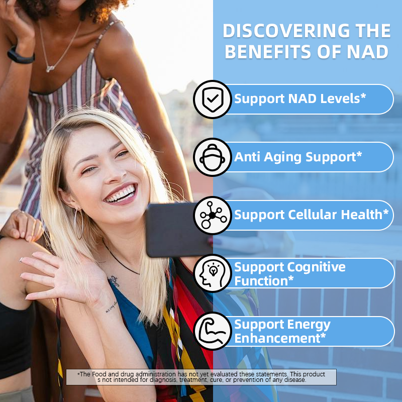 Nicotinamide Adenine Dinucleotide (NAD) 99% NAD+ Powder CAS 53-84-9 NAD Powder Supplement Food Grade