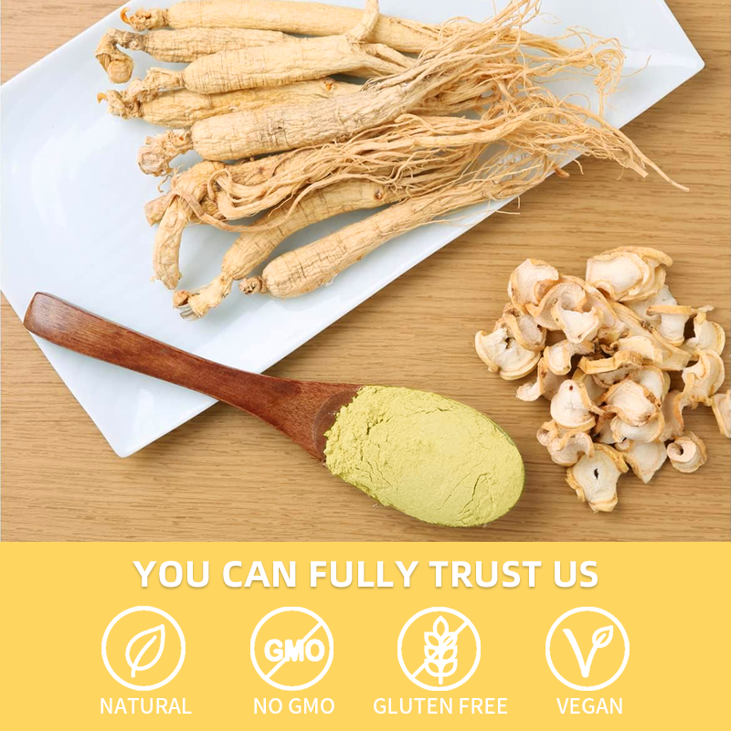 Factory Straight Panax Ginseng Root Powder Ginsenosides 80%  Herbal Extract Healthy Supplement Ginseng Extract Powder