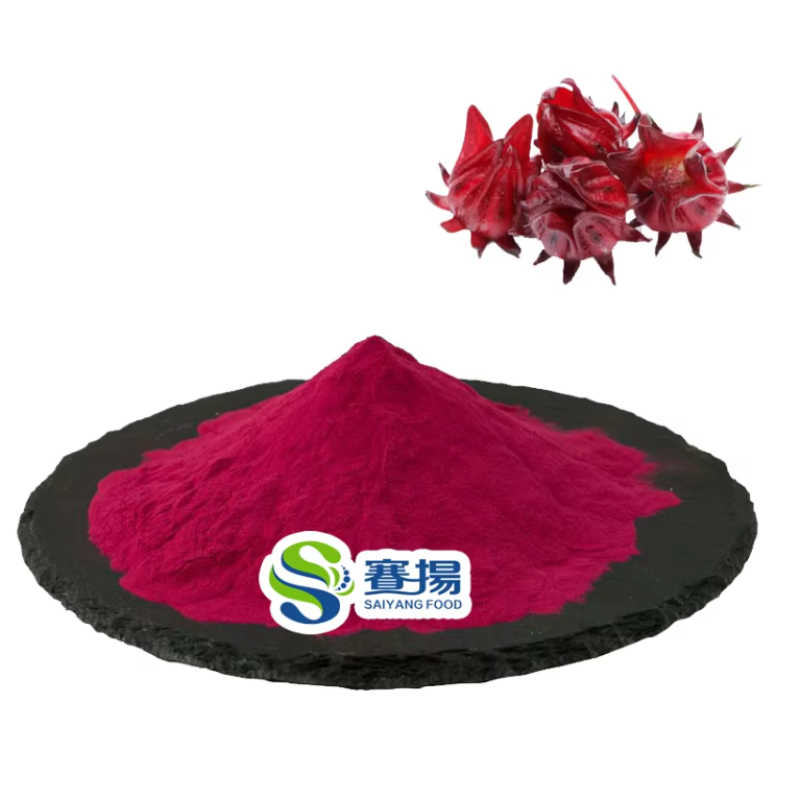 Bulk 100% Natural Red Pigment Roselle Hibiscus Extract E20 Roselle Red Pigment Powder