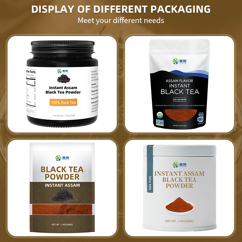 Instant Black Tea Powder Ceylon/Kenyan/Assam Black Tea Extract Powder 100% Pure Water Soluble Black Tea Powder