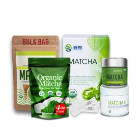 High Quality Wholesale 30gram Ceremonial Grade Matcha Powder Bulk Box Instant Tea for Slimming Free Sample Matcha Bag
