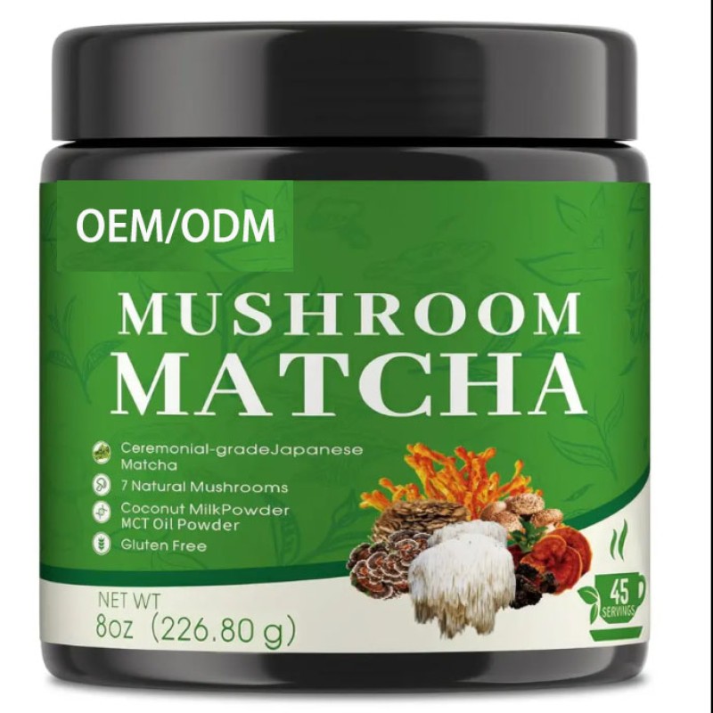 Wholesale Mushroom Matcha OEM Private Label Ceremonial Matcha Mushrooms Vegan Mushroom Matcha Powder