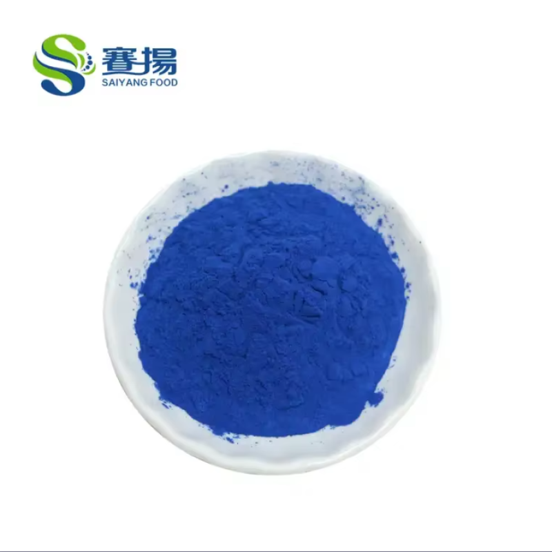 Bulk Natural Pigment Food Grade Coloring Gardenia Blue Powder Gardenia Jasminoides Ellis Extract E80 GardeniaBlue Powder