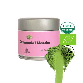 Wholesale Private Label High Quality Ceremonial Grade Matcha Tin Can 30g Matcha Powder Organic Matcha Green Tea Powder
