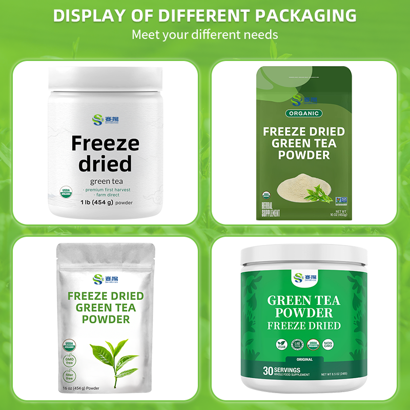 ISO Factory Supply Pure Matcha Green Tea Powder Organic Bulk Packaged Ceremonial Grade Matcha Powder