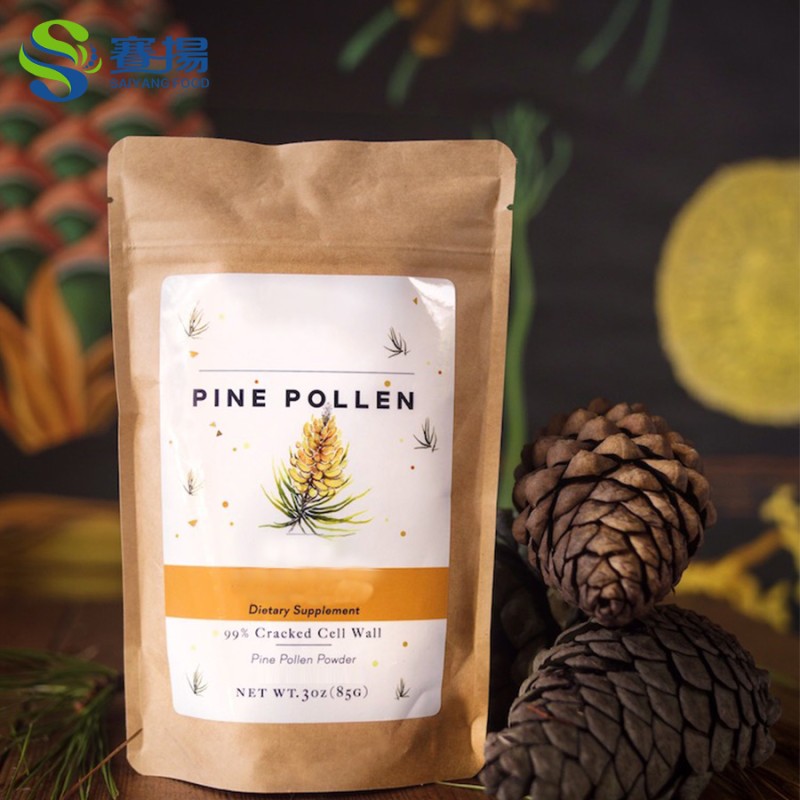 Broken Cell Wall Pine Pollen Powder Bulk Factory Supply Pine Pollen Powder Supplement Broken Wall Pine Pollen Extract