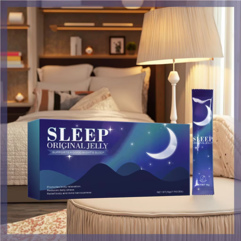 OEM Melatonin Jelly Natural Sleep Aid Drug-Free Vegan Melatonin Gummy Supplement Sleeping Pills Substitute Jelly