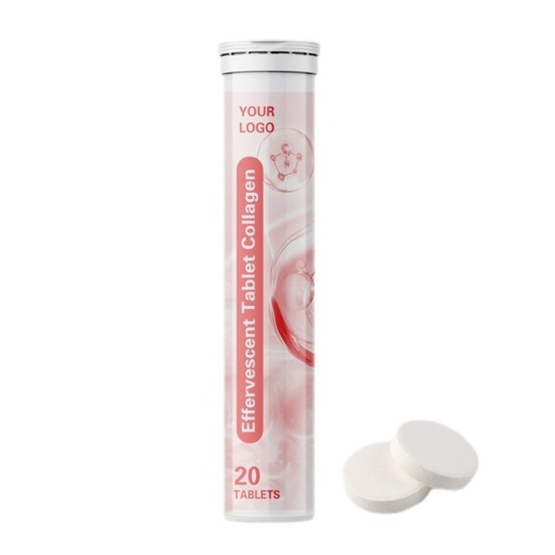 Vitahealthy OEM/ODM Private Label Factory Supply Halal Natural Organic Collagen Effervescent Tablet Supplement Manufacturer