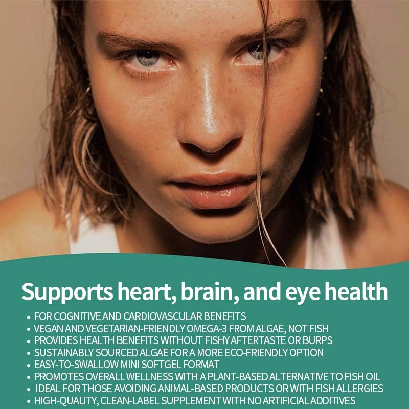 Omega 3 Softgels Supplier - Algal Oil Brain Eye Heart Support
