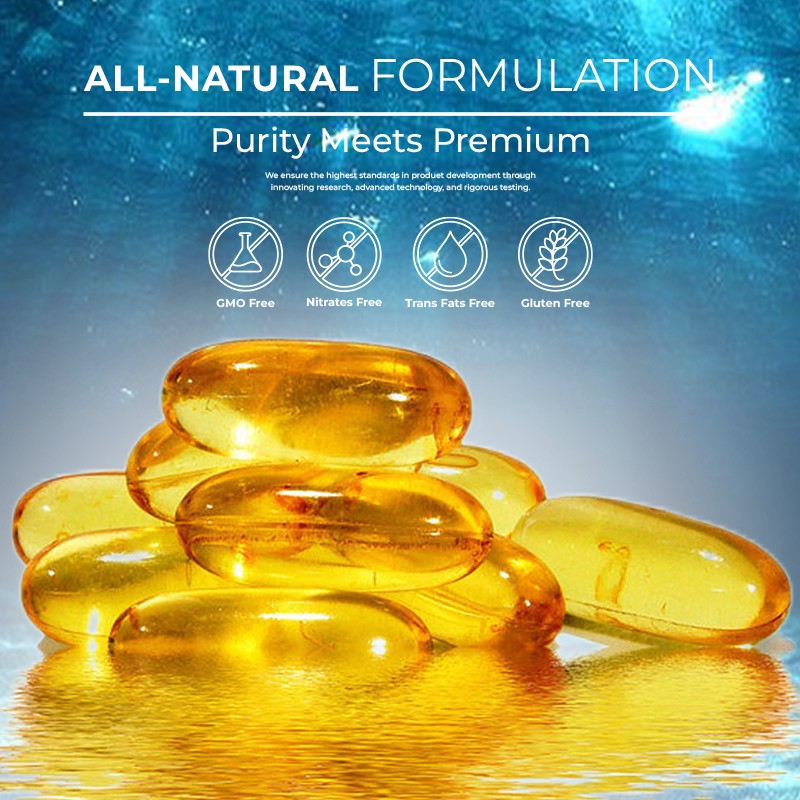 Omega-3 Softgels Factory - OEM Fish Oil Heart Health Support