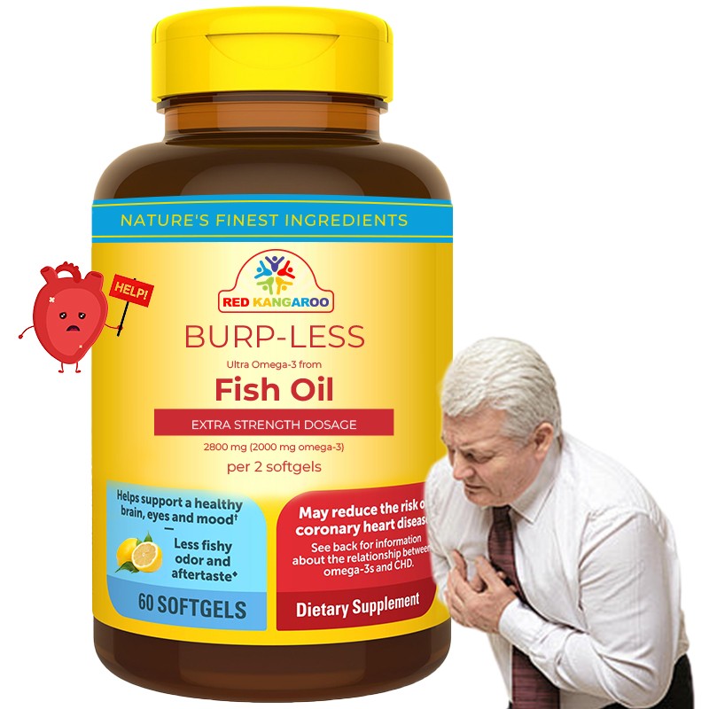 Fish Oil Softgels Factory - Wholesale Heart Brain Eye Support