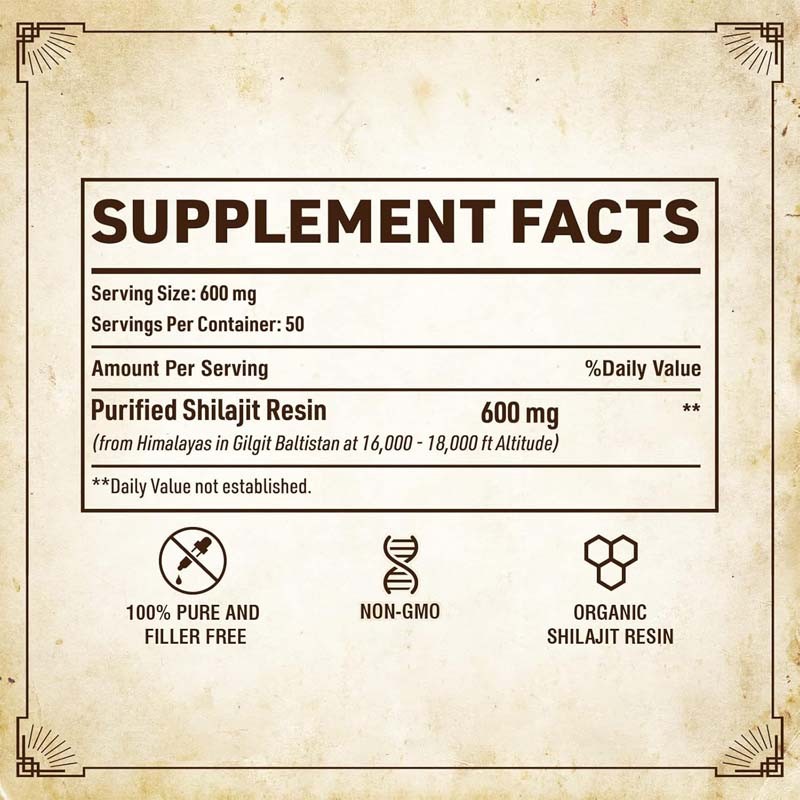 Shilajit Resin Manufacturer - Himalayan Organic Energy Immune