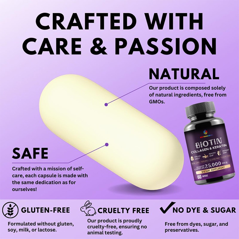 Hair Growth Vitamins Factory - Wholesale Keratin Skin Elasticity