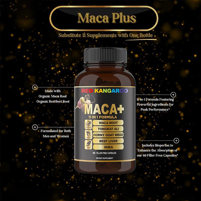 Maca Root Capsules Factory - Organic Black Maca Energy Enhancement