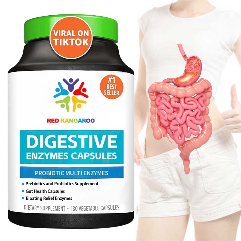 Digestive Enzymes Capsules Factory - Prebiotics Probiotics Gut
