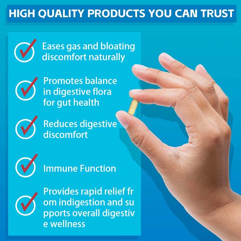 Digestive Enzymes Capsules Factory - Prebiotics Probiotics Gut