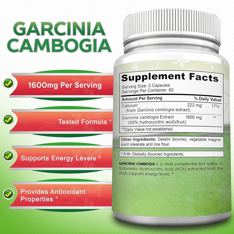 Garcinia Capsules Manufacturer - 1600mg Weight Control Fat Burning