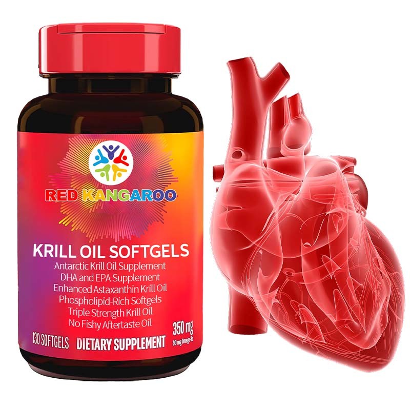 Krill Oil Softgels Factory - 350mg EPA DHA Heart Health