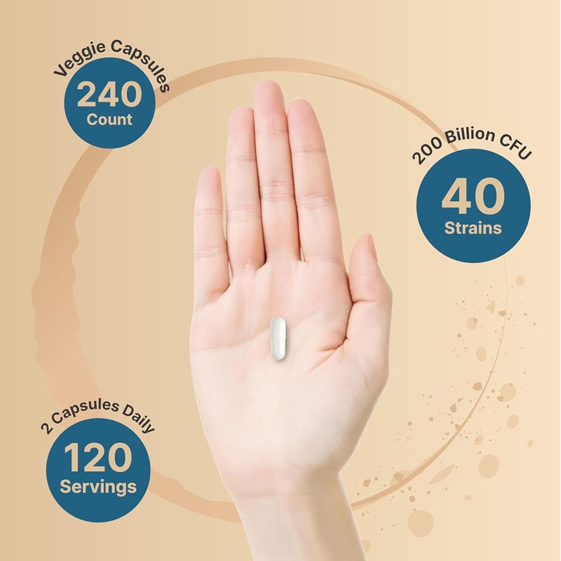 Probiotics Capsules Manufacturer - 200 Billion CFU Synbiotic