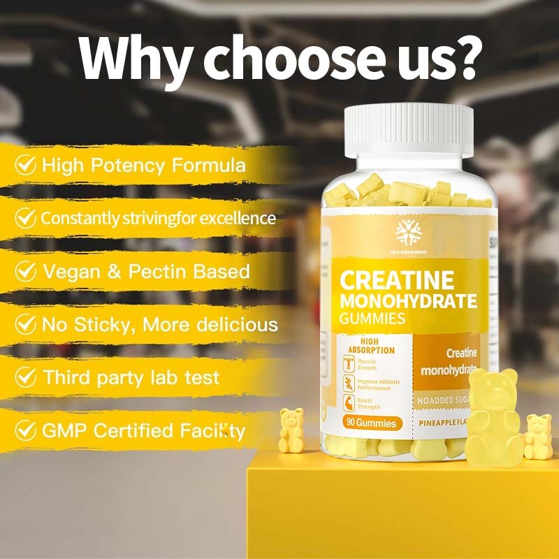 Creatine Gummies Supplier - Monohydrate Muscle Gain Recovery