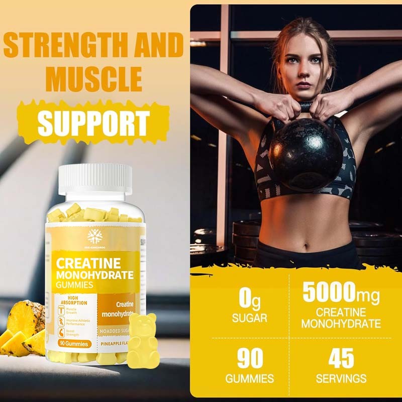 Creatine Gummies Supplier - Monohydrate Muscle Gain Recovery