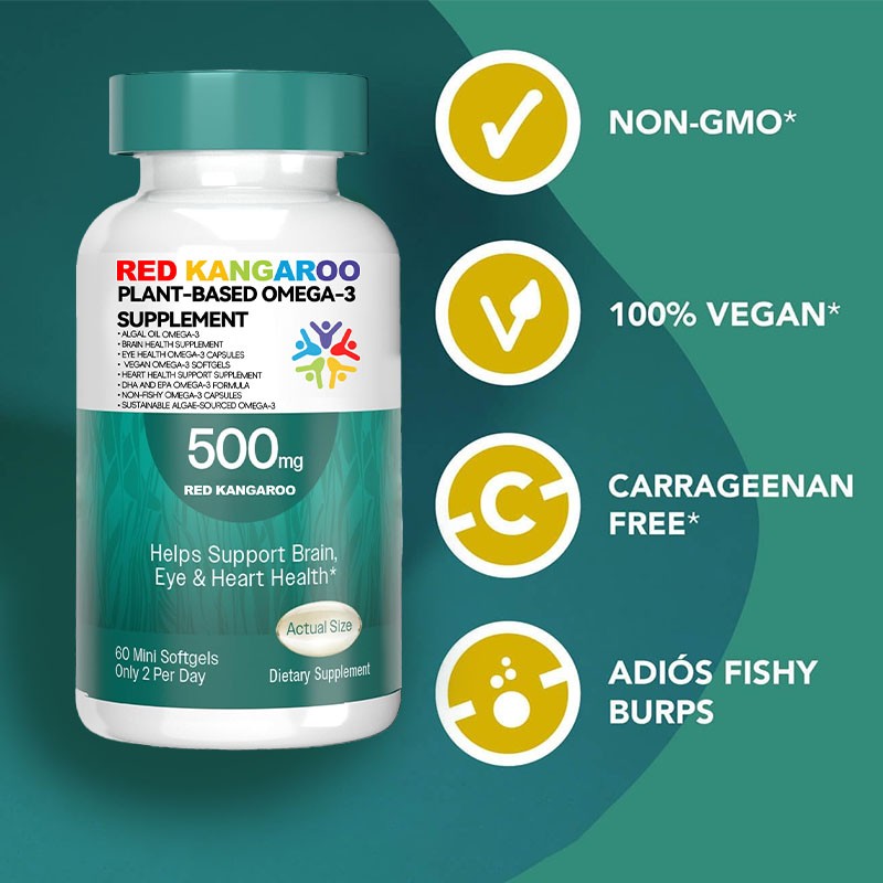 Omega 3 Softgels Supplier - Algal Oil Brain Eye Heart Support