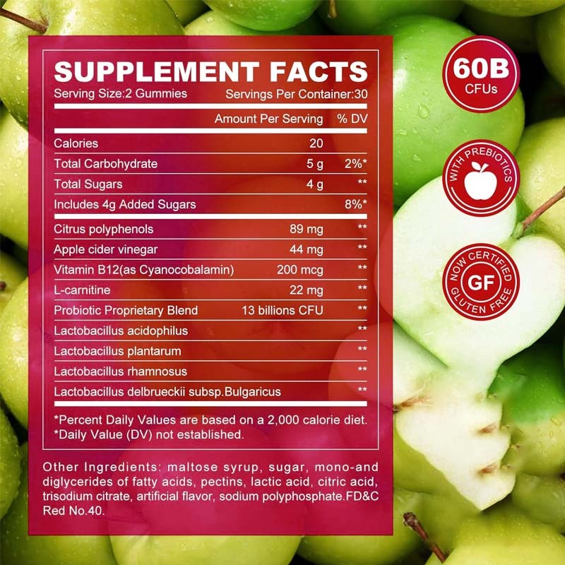 ACV Gummy Supplier - Natural B12 Multivitamin Supplement